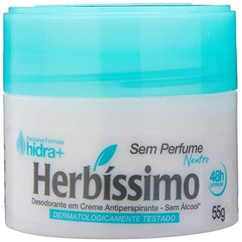 Herbissimo Desodorante em Creme Antiperspirante Neutro, 55 Gramas