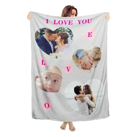 Custom Photo Flannel Throw Blanket Cover