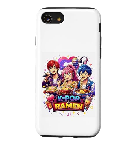 K-POP&���[���� - �ʔ����Ă��킢���A�j���X�^�C���̃t�[�h�~���[�W�b�N �X�}�z�P�[�X iPhone SE (2020) / 7 / 8 �p