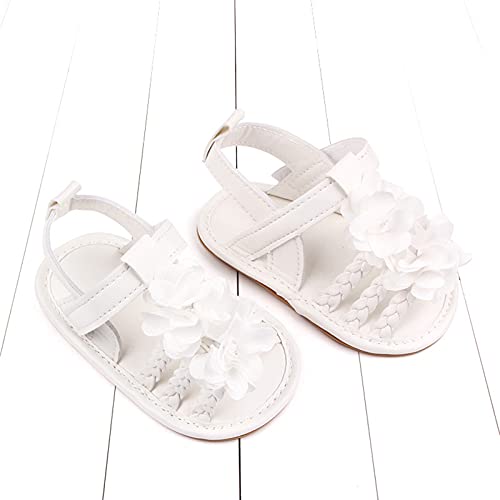 Infant Boys Girls Knit Flat Sole Non-Slip Princess Sandals Kids Summer Rubber Soft Non-Slip Bow Adjustable Shoes2