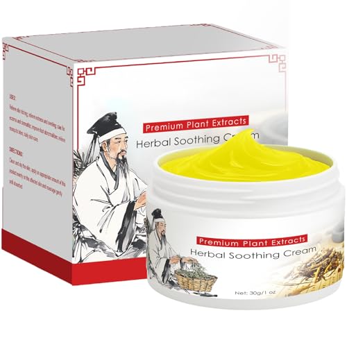 Bruiseweed All Natural Herbal Soothing Cream Chinese-Herbal Relief Balm for Body Care Ointment for Relieves Dry Skin Soothing Skin | Relieves Itching Rich in Menthol Calendula & Dendrobium