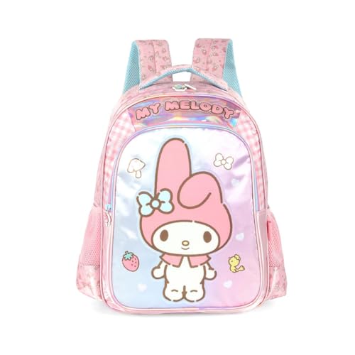 Mochila My Melody Amigos Da Hello Kitty Rosa E Cinnamoroll Azul Luxcel (Rosa)