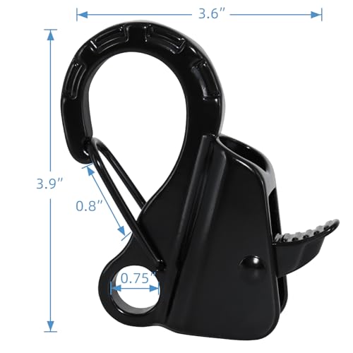 JYINCPED Boat Anchor Hook Sliding Hook,Stainless Steel Easy to Use Knotless Anchor System with Quick Release for 3/8\" - 5/8\" Rope Jet Skis PWCs Pontoon Jon Boat,Hold 8500 lbs
