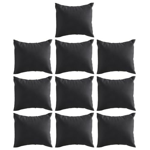 10 個の小さな時計枕ジュエリーディスプレイ PU レザージュエリーディスプレイ時計枕