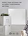 EconoHome Wall Heater Panel with Thermostat - Electric Wall Mounted Heater for Indoor Use - 400Watt Convection Heater - Perfect for Rooms Up to 120 Sq Ft - 120V - Updated Model