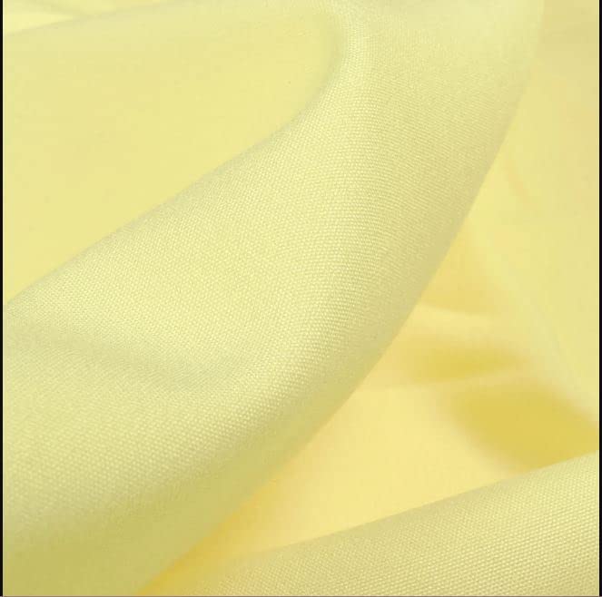 DPK Plain Crepe Dress/Pillow Cover/scrunches Fabric Plain Material (Width:- 44")(Yellow,2 Meter), Solid-image-28
