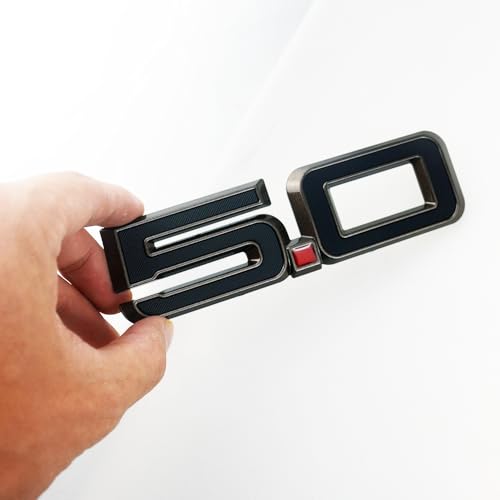 Image of 2pcs Replacement for 2024-2025 5.0 Letters Emblem Door Side 3D Badge Decal Nameplate (Black Gold)