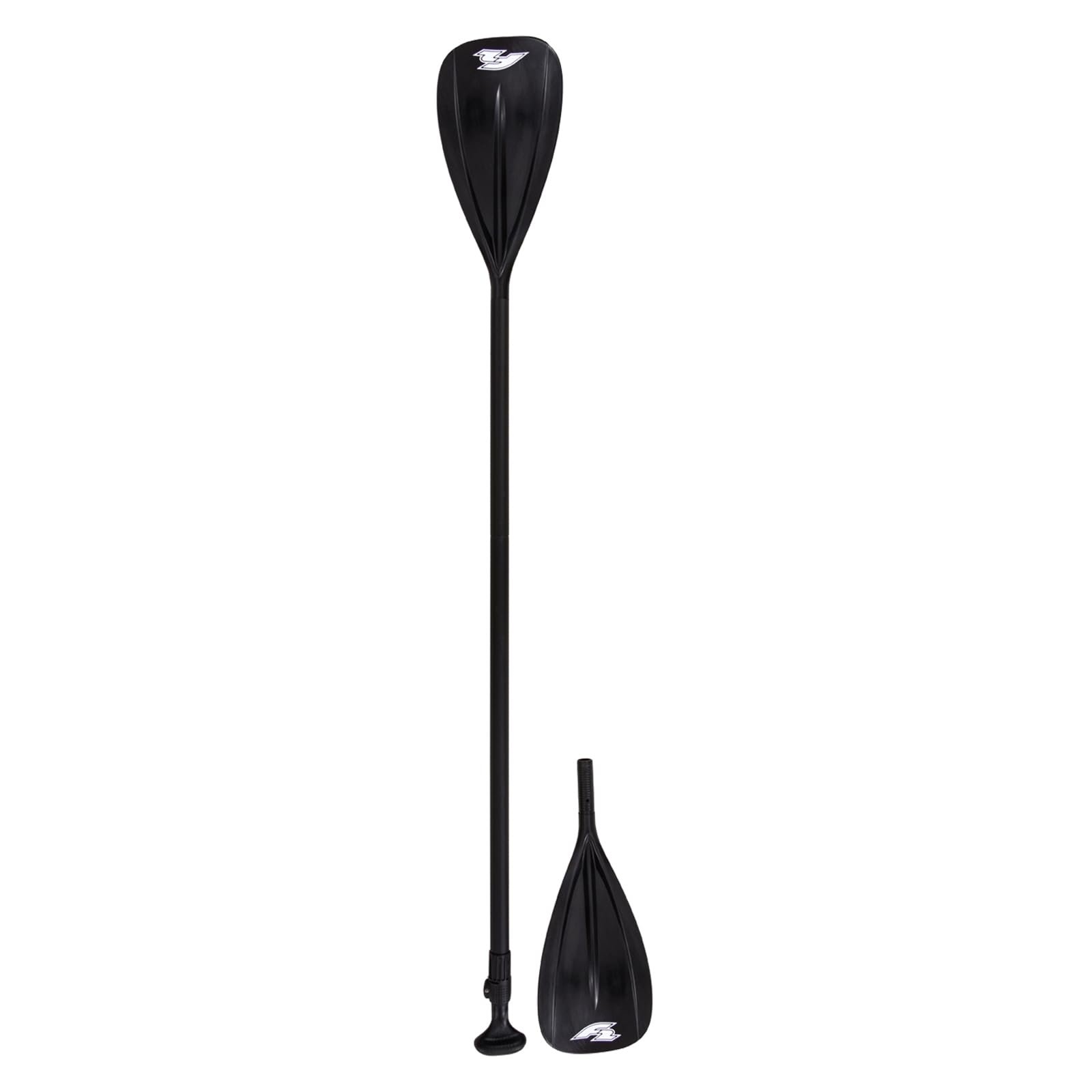 F2 SUP Paddel Kajak Alu/Carbon 4 teilig Schwarz Stand up Paddling Kayak Paddle