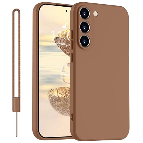 Yoawiful für Handyhülle Samsung S21 Hülle Premium Silikon Kameraschutz Samsung Galaxy S21 Hülle mit 1 Lanyard