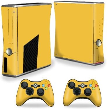 MightySkins Skin compatible con la consola X-Box 360 Xbox 360 S - Caléndula sólida Funda protectora de vinilo duradera y única Fácil de aplicar,