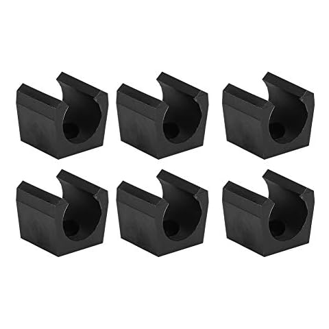 Keenso 6 Stück Billard Queue Ortungsclip, Kunststoff Billard Pool Einzelhalter Mini Rod Organizer Träger Zubehör Cover
