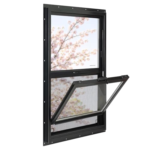 NOTASA Vinyl Single Hung 30x54 Black Window