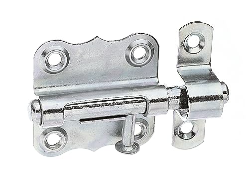 Oi - Cerrojo Typ 160/K2Za/47 Mm En Oferta Alberts 123376 Perno Grendel | Con Pomo Y Sin Muelle | Galvanizado Amarillo | Placa 47 X 46 Mm | Perno Ø 9 Mm