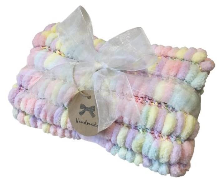 Car Seat Baby Blanket, Super Soft & Fluffy (Rainbow)