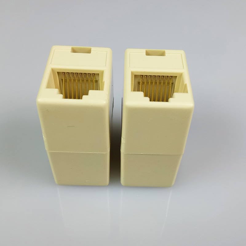 100pcs/lot Newtwork Ethernet LAN Cable Coupler Connector RJ45 CAT 5 5E Extender Plug Adapter Factory
