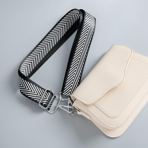 Image of chushui Silver Hardware Purse Strap,Replacement Crossbody Adjustable Shoulder Strap for Handbag Bag