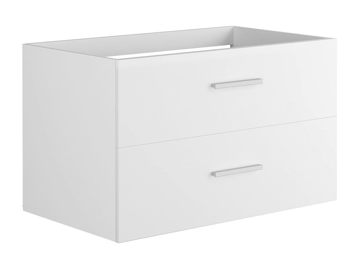 Vente-unique - Mobile sotto lavabo sospeso 80 cm Bianco - Kayla