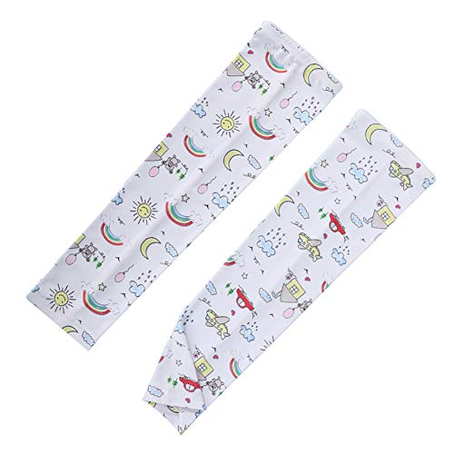 Lemong Kids - Manguitos de enfriamiento con protección UV para niños, Infantil, color amarillo, tamaño medium