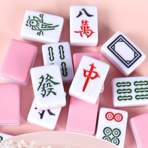 Mini Mahjong Chino 144 Fichas 26mm con Estuche Portátil miniatura 5