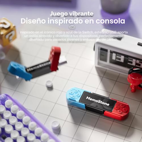 SSD Externa KingSpec MemoStone 512GB USB-C de alta velocidad para portátiles 3