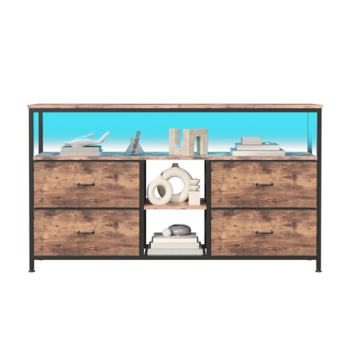 MINGZHE Mueble para TV mesa de TV retro