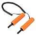 XIASABA V E R Retractable Ice Picks Kit Comfortable Grip Incisive Tip Ice Awls with Whistle for Fishing Skating Emergency Yellow (Orange)