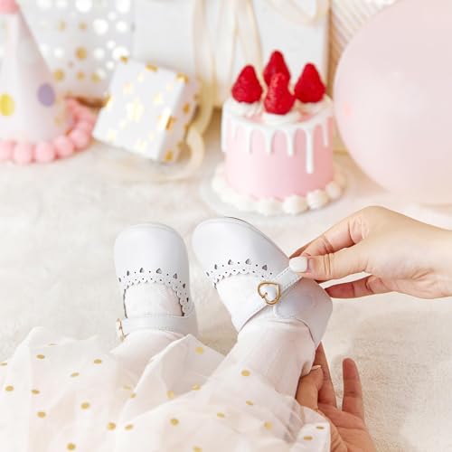 Image of PHIRAMIN Toddler Girl Mary Jane Dress Shoes-Little Girl School Uniform Shoes for Wedding Party