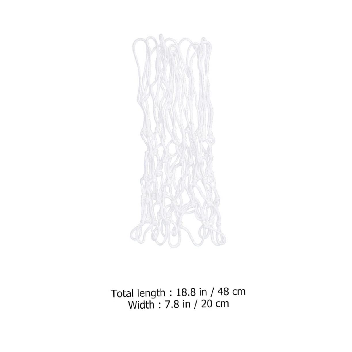 BELLIFFY 2pcs Heavy Duty Basketball Nets Hand-Woven Thick for Use All-Weather Design for Parks Schools Community Courts