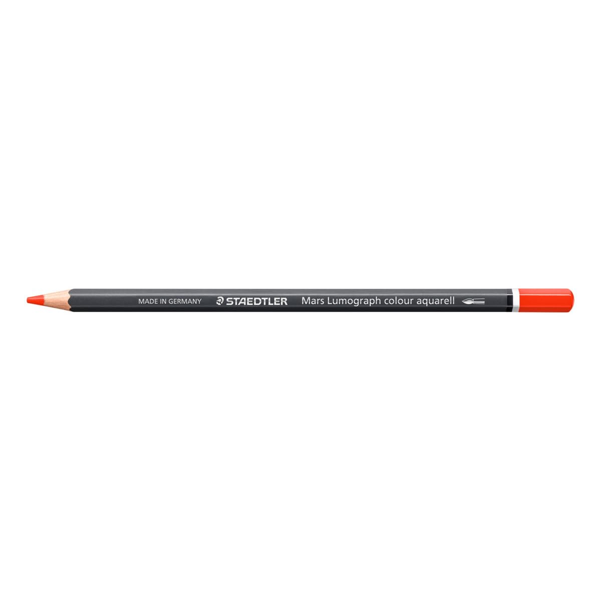 STAEDTLER Watercolour Pencil - Light Vermilion - Mars Lumograph Colour Aquarell - Pack of 6, 104-240