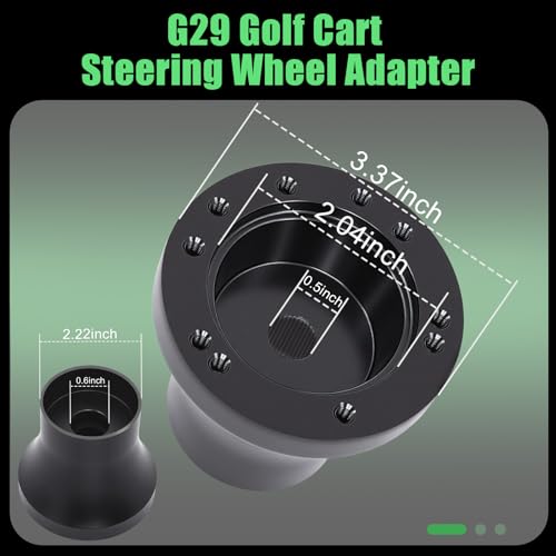 Adaptateur de volant de golf robuste noir satiné compatible modèles Yamaha - 5