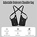 Premium Leather Adjustable Underarm Shoulder Bag for Men & Women, Anti-Theft Invisible Underarm Bag, Water Resistant (Black)