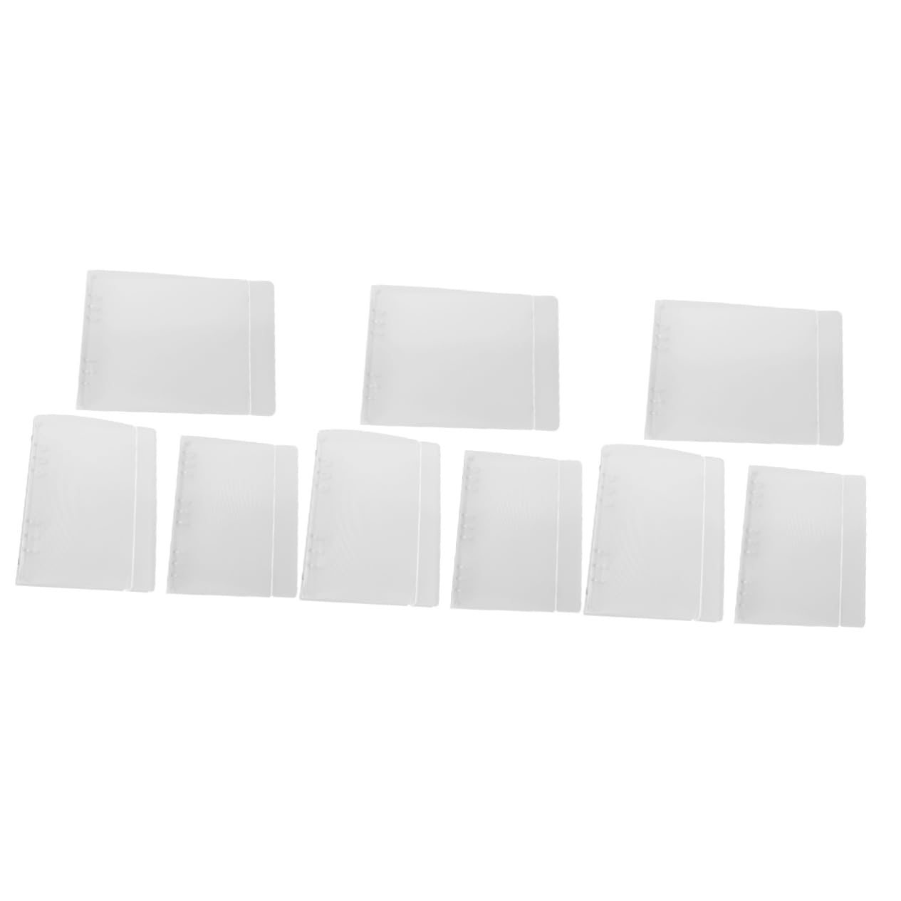 KALLORY 9 Pcs Binder Loose Leaf Folder Paper Organizer Folder Campus Notebooks Office Document Folder Trapper Keeper Office File Pouch A4 File Folder File Holder Sheet Music Travel Abs