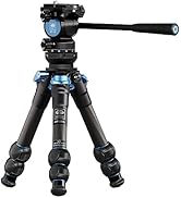 SIRUI AM-223L+AT-10 Carbon Fiber Mini Travel Tripod with Leveling Base, AT10 Panorama Fluid Head,...