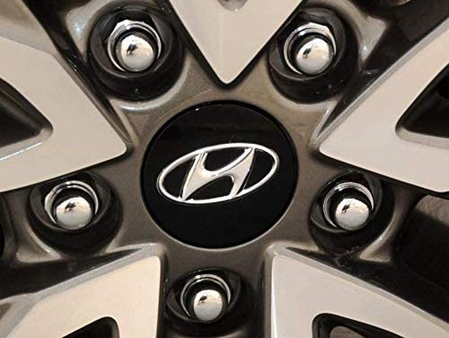 OMAC 16" Wheel Covers Hubcaps – 4-Pack, Gloss Black ABS – For Hyundai Sonata, Easy Install - View #3