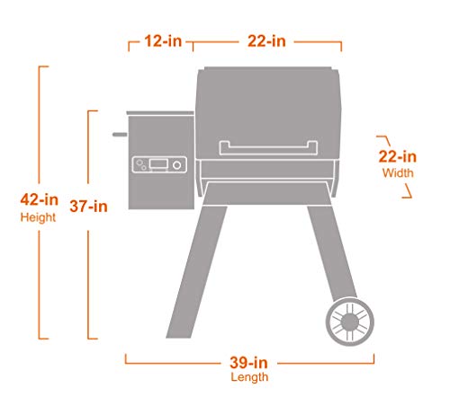 Monument Grills Octagonal Column Wood Pellet Grill Outdoor Smoker , Sturdy , Heat Insulation, 530 Sq-In Cooking Area #TOP1