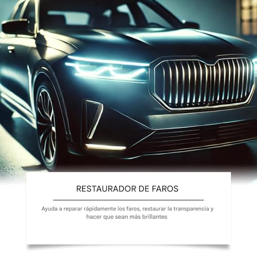 Syengery Kit De Restauración De Faros,Pulidor De Restauración De Faros De Coche 100ml | Suministros para Exterior de Automóvil, Kits de para Limpieza de para Remolque Sedán - imagen 5