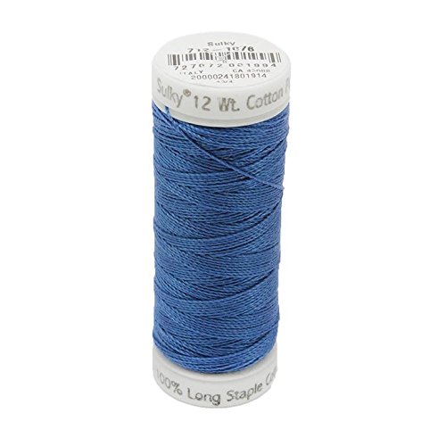 Fil Coton Petites 12 WT Bleu Royal résistant pour des détails précis