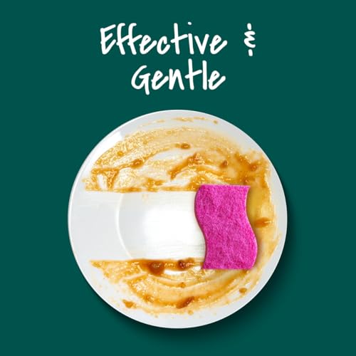 Scotch-Brite Gentle Clean Delicate Scrub Sponges, For Washing Dishes and Cleaning Kitchen, 3 Scrub Sponges