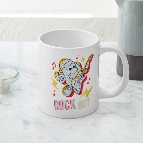 CafePress Mr. Potato Head Rock Out 20 Oz Ceramic Mega Mug 20 oz Ceramic Coffee Mega Mug