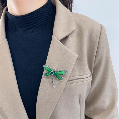 Image of Dragonfly Resin Brooch Lapel Pins for Women Girls Cute Elegant Animals Brooches for Dresses Suit Hat Bag Fashion Trendy Jewelry Ceremony Banquet Decoration