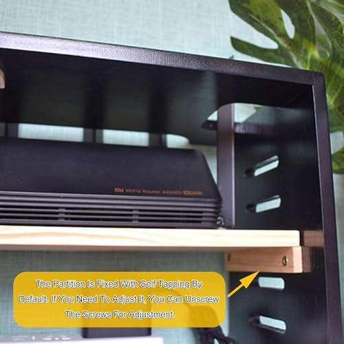 Étagère murale routeur Wi-Fi double niveau pour décodeur TV couleur E - 8