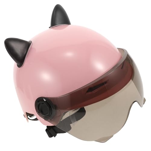 Casque d'équitation mignon oreilles de chat style demi-casque