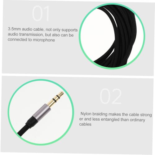 Cable de audio auxiliar Jack 3.5mm macho a macho 5m miniatura 4