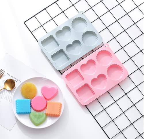 Amazon.co.jp: シリコン型 丸 ハート 四角 特大 大きい ぎざぎざ ギザ