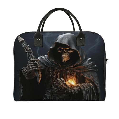 Grim-Reaper Laptop Tote Bag Casual Travel Handbag Multi Pocket Shoulder Bags for Work Travel