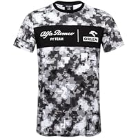 Alfa Romeo Racing F1 - Camiseta de camuflaje para hombre, gris,