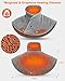 FERNIDA Neck Heating Pad with Battery & Weighted, Cordless USB Electric Heating Pad for Neck and Back Pain Relief, Grey