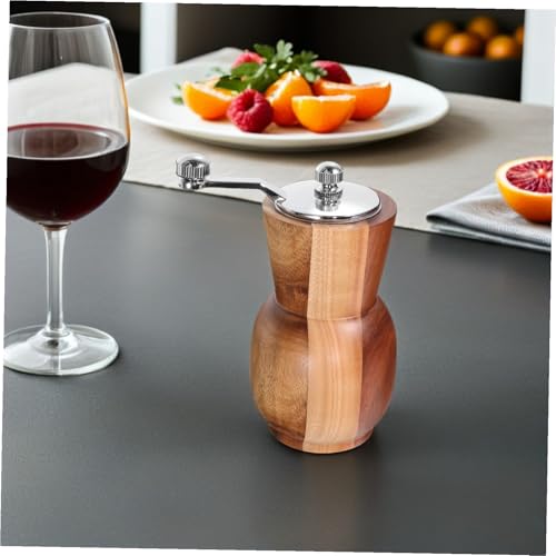 Moulin à poivre manuel compact en acier inoxydable pour cuisine et barbecue