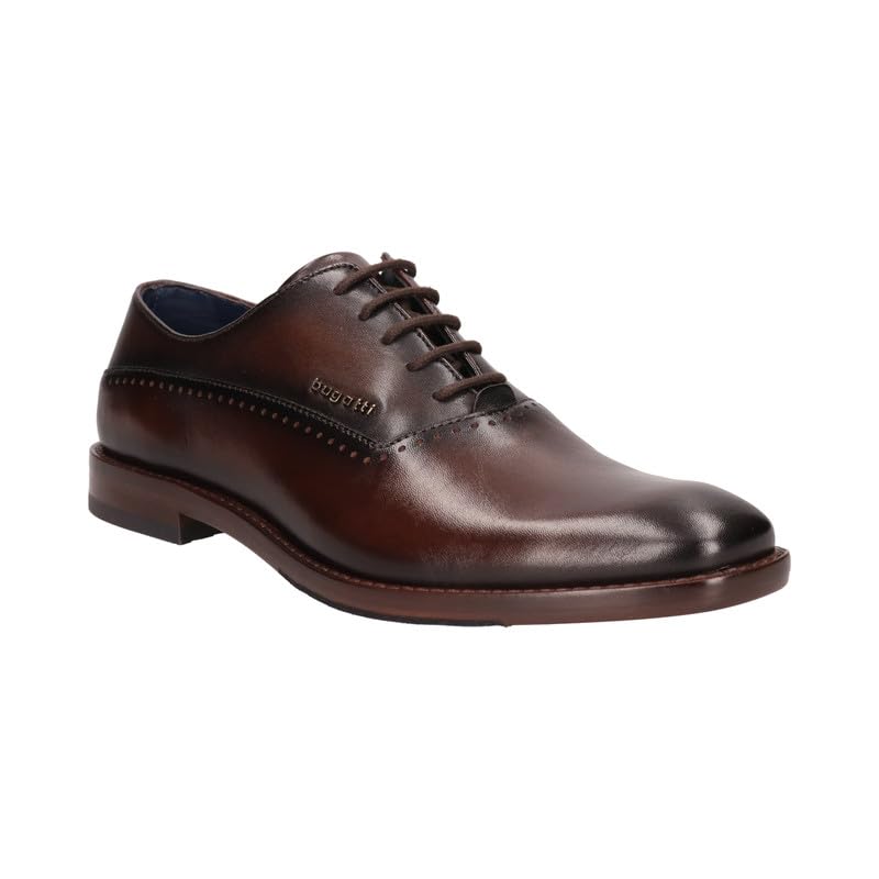 Bugatti Mansaro Bordo/Brown Leather Mens Oxford Shoes - UK 9 (B0CMDH2SJF) Amazon Price History, Amazon Price Tracker
