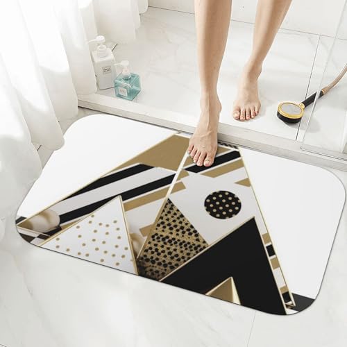 Tapis de bain diatomées triangles graphiques 50x80cm - 4